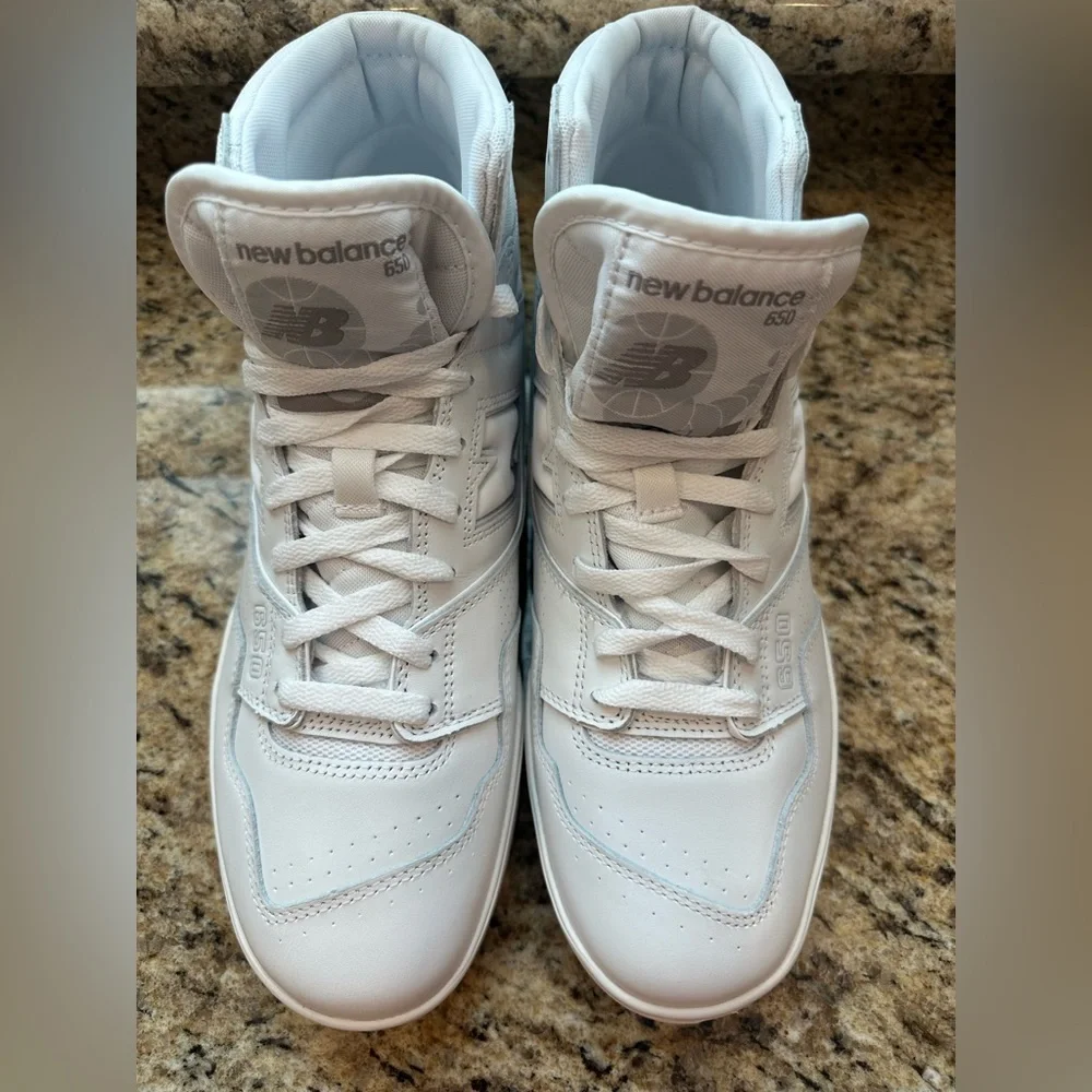 NWOT New Balance 650R High Top Sneakers | White | Men’s Size 12